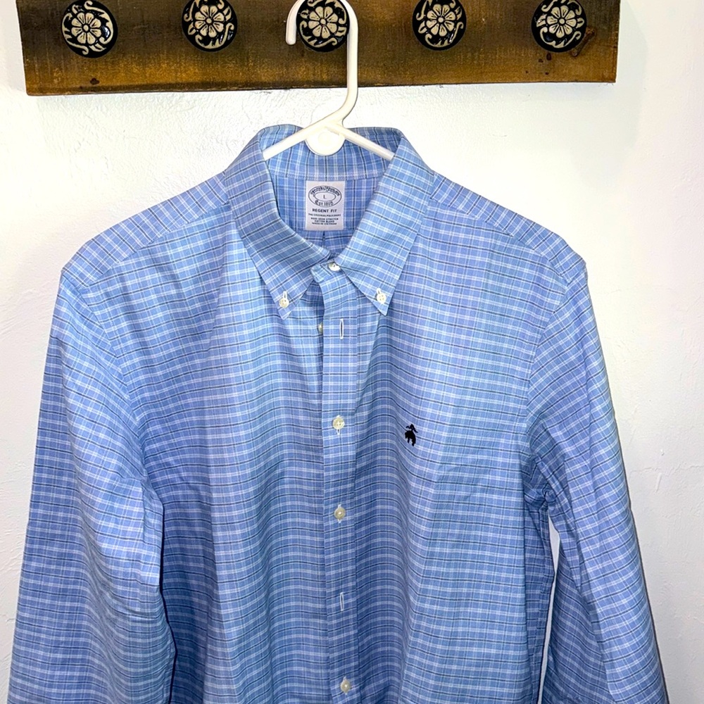 Brooks and Brothers Shirt L Blue
